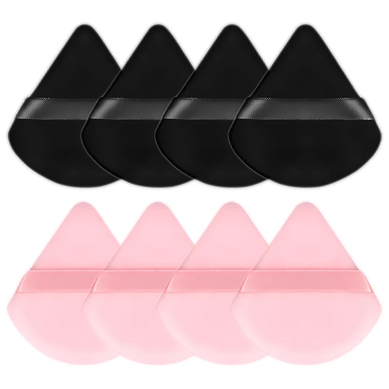 8 esponjas de maquillaje triangulares de terciopelo