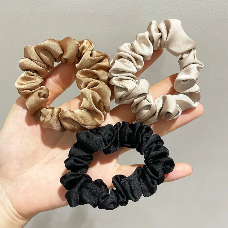 coleteros de satén para mujer, más suaves que las gomas elásticas.