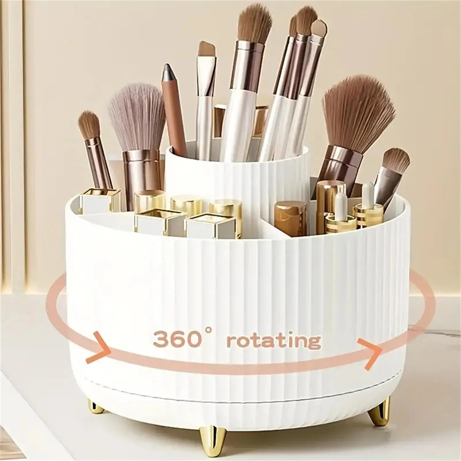 Organizador de maquillaje giratorio de 360°