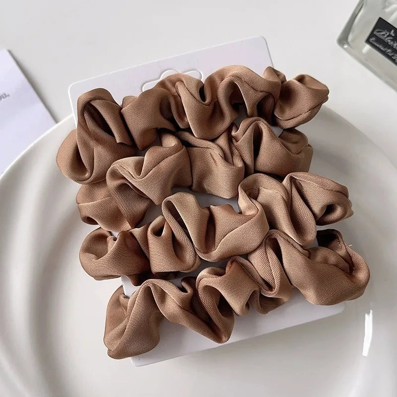 coleteros de satén para mujer, más suaves que las gomas elásticas.