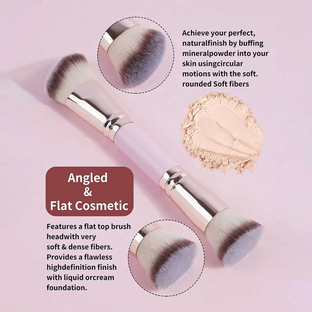 Juego de 4 brochas de maquillaje básicas con caja.