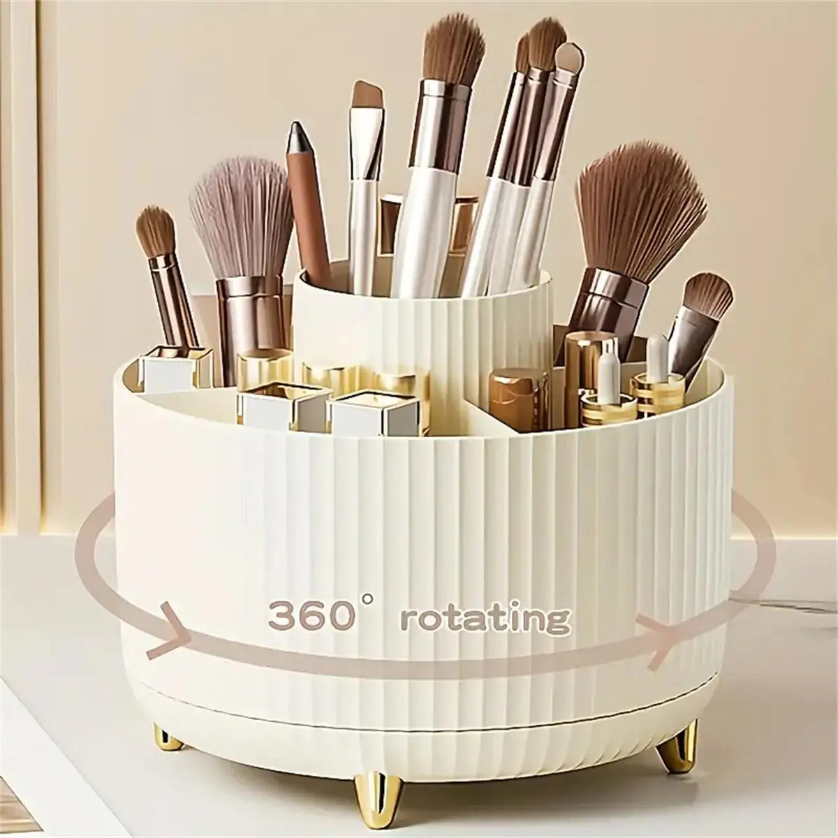 Organizador de maquillaje giratorio de 360°