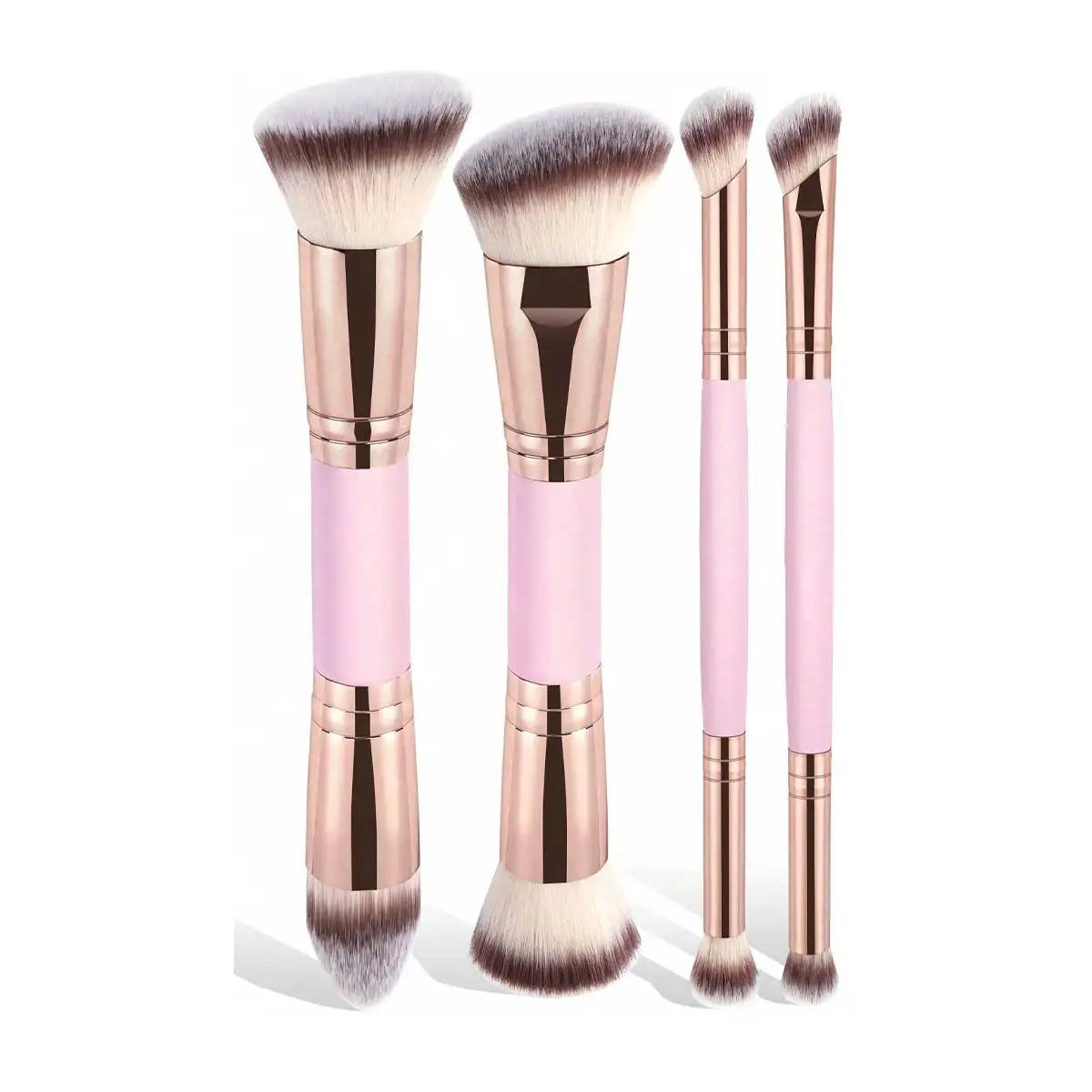 Juego de 4 brochas de maquillaje básicas con caja.