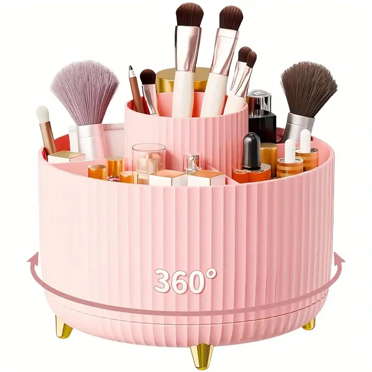 Organizador de maquillaje giratorio de 360°