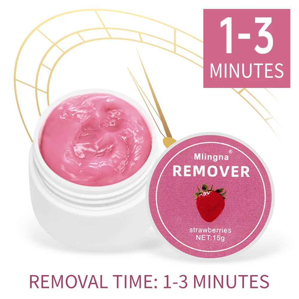 Crema removedora de pegamento para pestañas y extensiones de pestañas