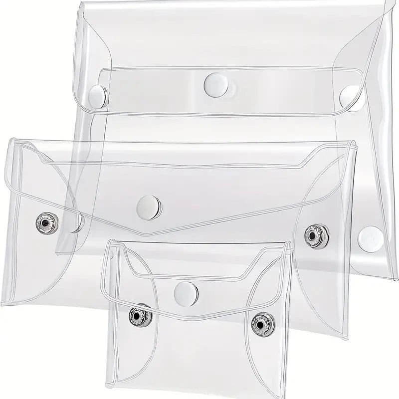 Bolsa de cosméticos transparente portátil